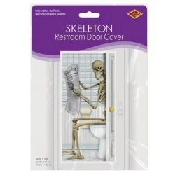 Beistle Skeleton Restroom Door Cover Indoor Decor