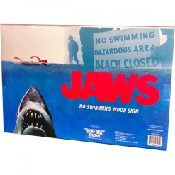 Trick Or Treat Studios JAWS - No Swimming Wood Sign Indoor Decor