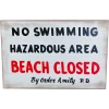 Trick Or Treat Studios JAWS - No Swimming Wood Sign Indoor Decor
