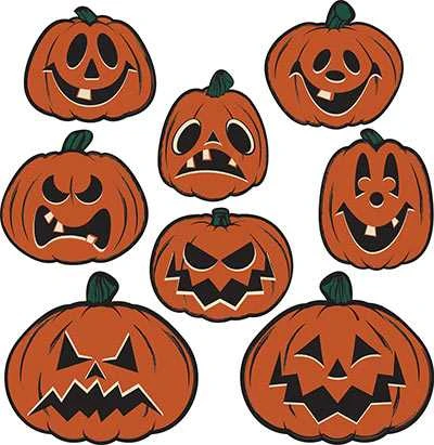 Beistle Vintage Halloween Pumpkin Cutouts- Vintage Beistle 1 Beistle Vintage Halloween Pumpkin Cutouts- Vintage Beistle