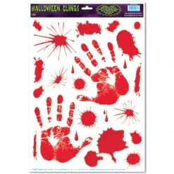 Beistle Bloody Handprint Clings Indoor Decor
