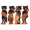Beistle Vintage Halloween Scratch Scat Band Cutouts - Vintage Beistle