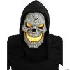 Morris Costumes Skeletons, Bones And Skulls Flame Fiend Skull Mask Yellow