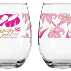 TCG Continuum Kentucky Oaks 148 - Lily Stemless Glass 148th Kentucky Derby Merchandise