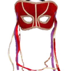 Forum Novelties Venetian Masks Venetian Mask - Red Velvet Colombino