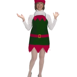 Halco Christmas Accessories Elf Apron And Hat Set