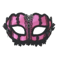 Forum Novelties Venetian Masks Venetian Mask - Hot Pink And Black