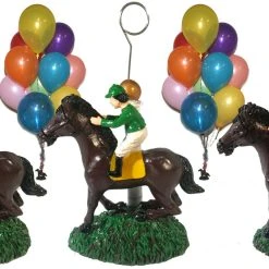 Beistle Horse And Jockey Photo Holder And Balloon Weight Horse Racing Decor And Accessories