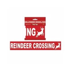 Beistle Reindeer Crossing Party Tape Christmas Decorations