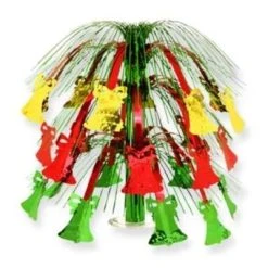 Beistle Christmas Bell Metallic Cascade Centerpiece Metallic Decor