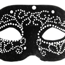 Forum Novelties Half Mask - Velvet Rhinestone