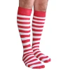 Forum Novelties Red/White Striped Socks Christmas Accessories