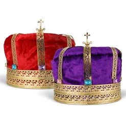 Sunnywood King's Crown - Gold W/Jewels Hats And Crowns
