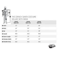 Elope Dr. Seuss' The Grinch - Deluxe Santa Adult Costume