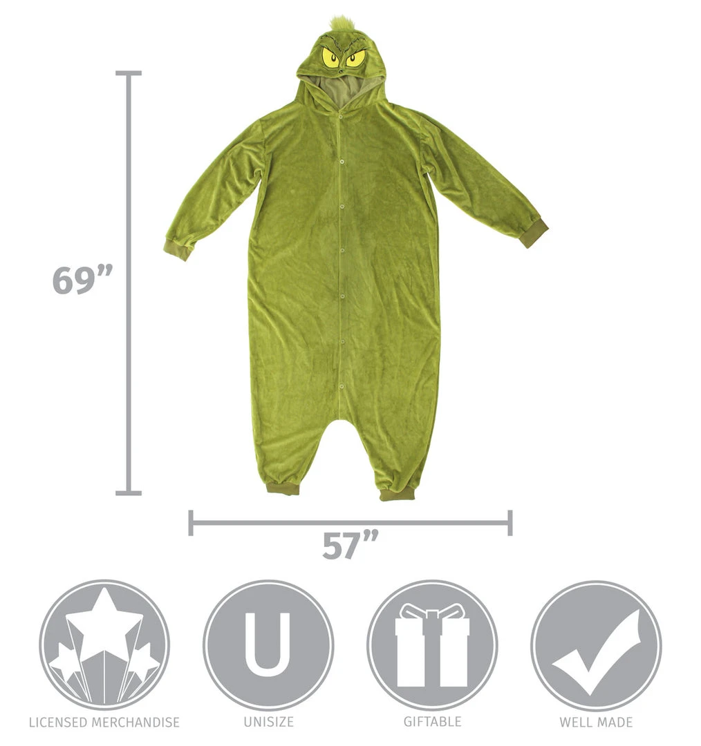 Elope Dr. Seuss' The Grinch - Adult Kigurumi 5 Elope Dr. Seuss' The Grinch - Adult Kigurumi