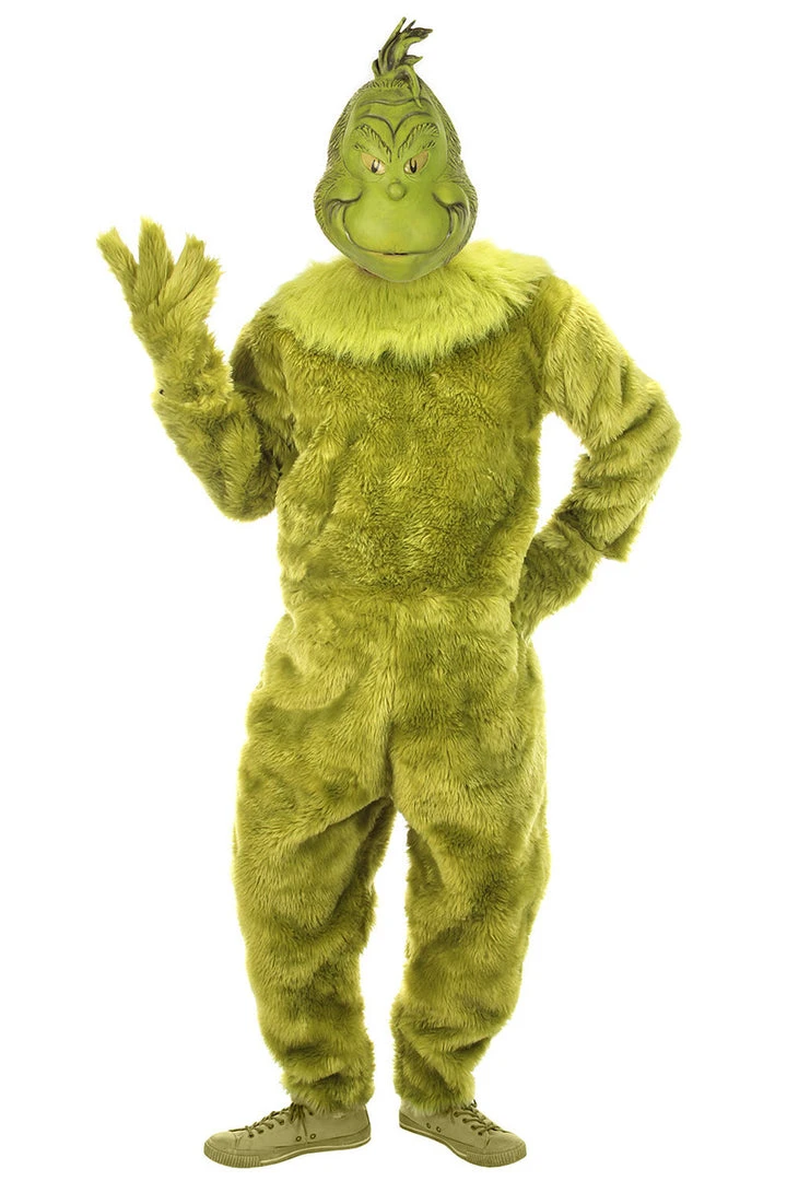 Elope Dr. Seuss' The Grinch - Deluxe Jumpsuit Adult Costume 1 Elope Dr. Seuss' The Grinch - Deluxe Jumpsuit Adult Costume