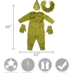 Elope Dr. Seuss' The Grinch - Deluxe Jumpsuit Adult Costume 12 Elope Dr. Seuss' The Grinch - Deluxe Jumpsuit Adult Costume