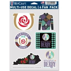 Wincraft 148th Kentucky Derby Merchandise Kentucky Derby 148 - 6/Pkg Multi-Use Decals