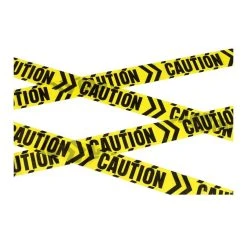 Smiffys Caution Chevron Tape Haunting Props