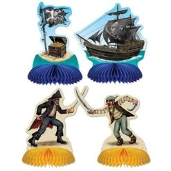 Beistle Tissue Centerpieces - Pirate Playmates Indoor Decor