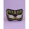 Forum Novelties Venetian Mask - Gold And Black Striped