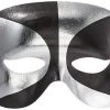 Forum Novelties Half Mask - Cocktail Black & Silver Half Masks