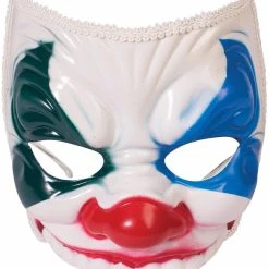 Forum Novelties Half Mask-Evil Clown W/Eyeglass Arms Half Masks