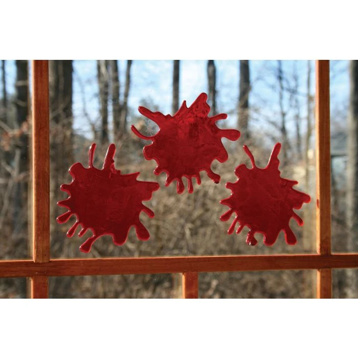 Fun World 3-D Bloody Window Decor 18" Wide 4 Fun World 3-D Bloody Window Decor 18" Wide