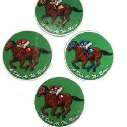 Caufields A Day At The Races 8/pk Coaster Set