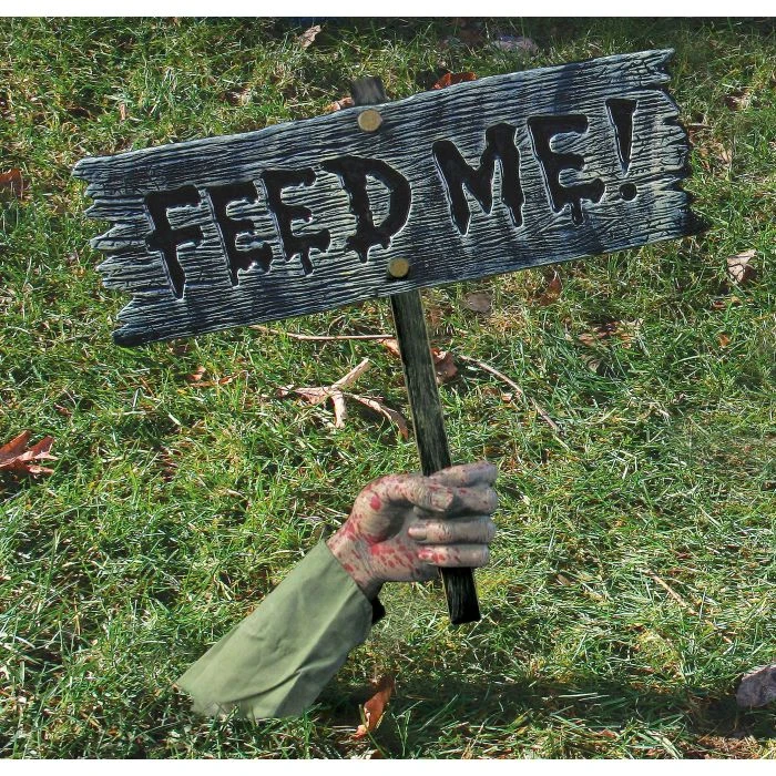 Fun World Warning From Below Sign- Feed Me Cemetery 1 Fun World Warning From Below Sign- Feed Me Cemetery