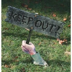 Fun World Warning From Below Sign- Keep Out