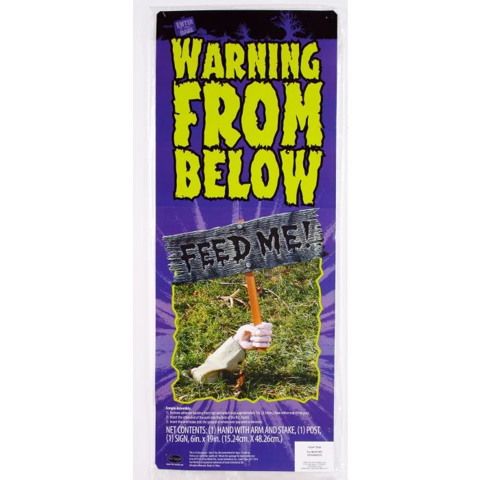 Fun World Warning From Below Sign- Feed Me Cemetery 2 Fun World Warning From Below Sign- Feed Me Cemetery