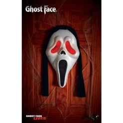 Fun World Haunting Props 22" Ghost Face Light-Up Plaque