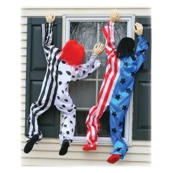 Fun World Haunting Props 5 Foot Creepy Climbing Clown