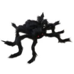 Fun World 20" Black Hairy Spider Indoor Decor