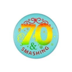 Beistle Party Supplies 70 & Smashing Satin Button