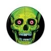 Beistle Vintage Halloween Skull Button