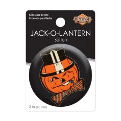 Beistle Beistle Vintage Halloween Vintage Halloween Jack-O-Lantern Button