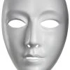 Disguise Blank Female Vacuform Mask - White