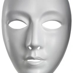 Disguise Blank Female Vacuform Mask - White