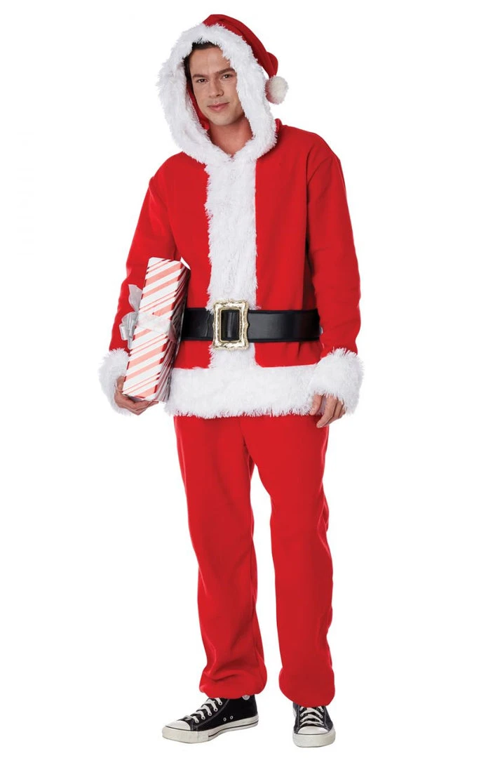 California Costumes Santa Claus Fleece Jumpsuit 1 California Costumes Santa Claus Fleece Jumpsuit