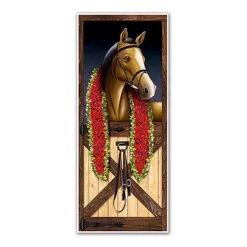Beistle Horse Racing Door Cover