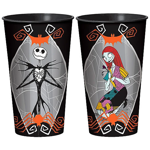 Amscan Nightmare Before Christmas - Jack Skellingston & Sally 32oz. Plastic Cup Party Supplies 1 Amscan Nightmare Before Christmas - Jack Skellingston & Sally 32oz. Plastic Cup Party Supplies