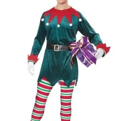 California Costume Christmas Elf Adult Costume