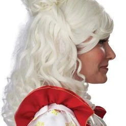 California Costume Mrs. Claus Accessories Mrs. Claus Wig With Clip-in Bun