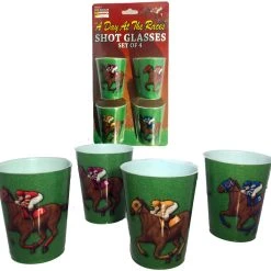 Caufield's Novelties A Day At The Races Shot Glasses