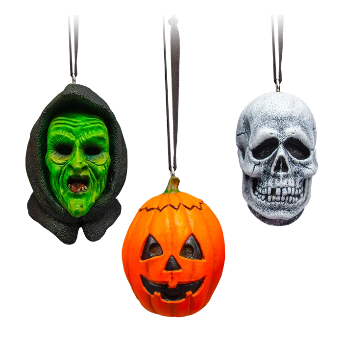 Trick Or Treat Studios HALLOWEEN III: Season Of The Witch - Silver Shamrock Ornament 3-Pack Holiday Horrors Ornaments 1 Trick Or Treat Studios HALLOWEEN III: Season Of The Witch - Silver Shamrock Ornament 3-Pack Holiday Horrors Ornaments