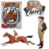 Caufield's Novelty Vintage Derby - Large Cutouts 4 Per Pkg