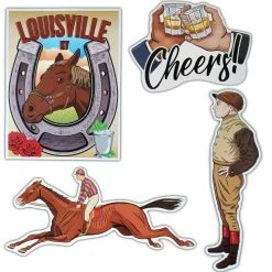Caufield's Novelty Vintage Derby - Large Cutouts 4 Per Pkg