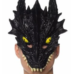 HM Smallwares Black Dragon Mask Half Masks